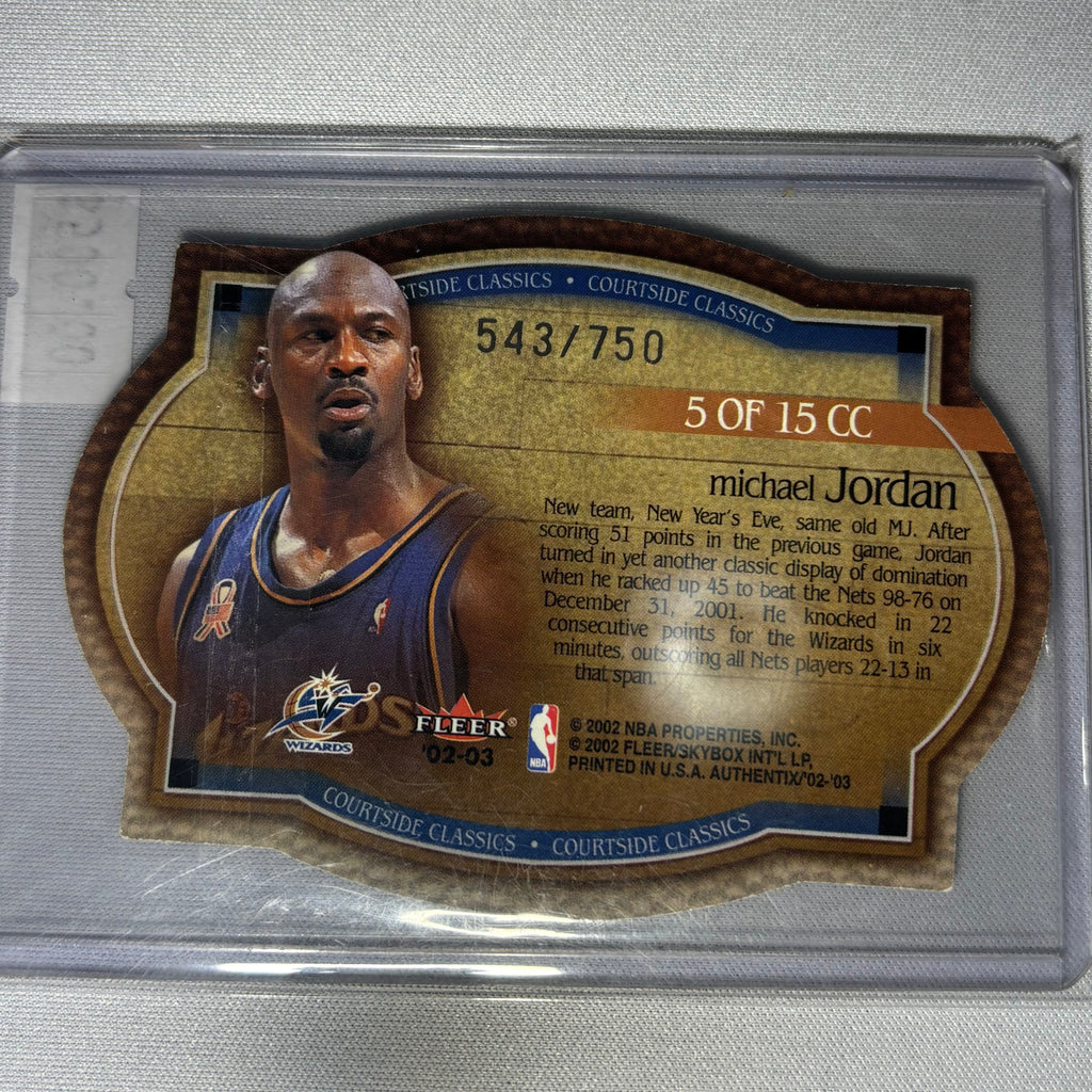 Michael Jordan 2002 Fleer Courtside Classics /750