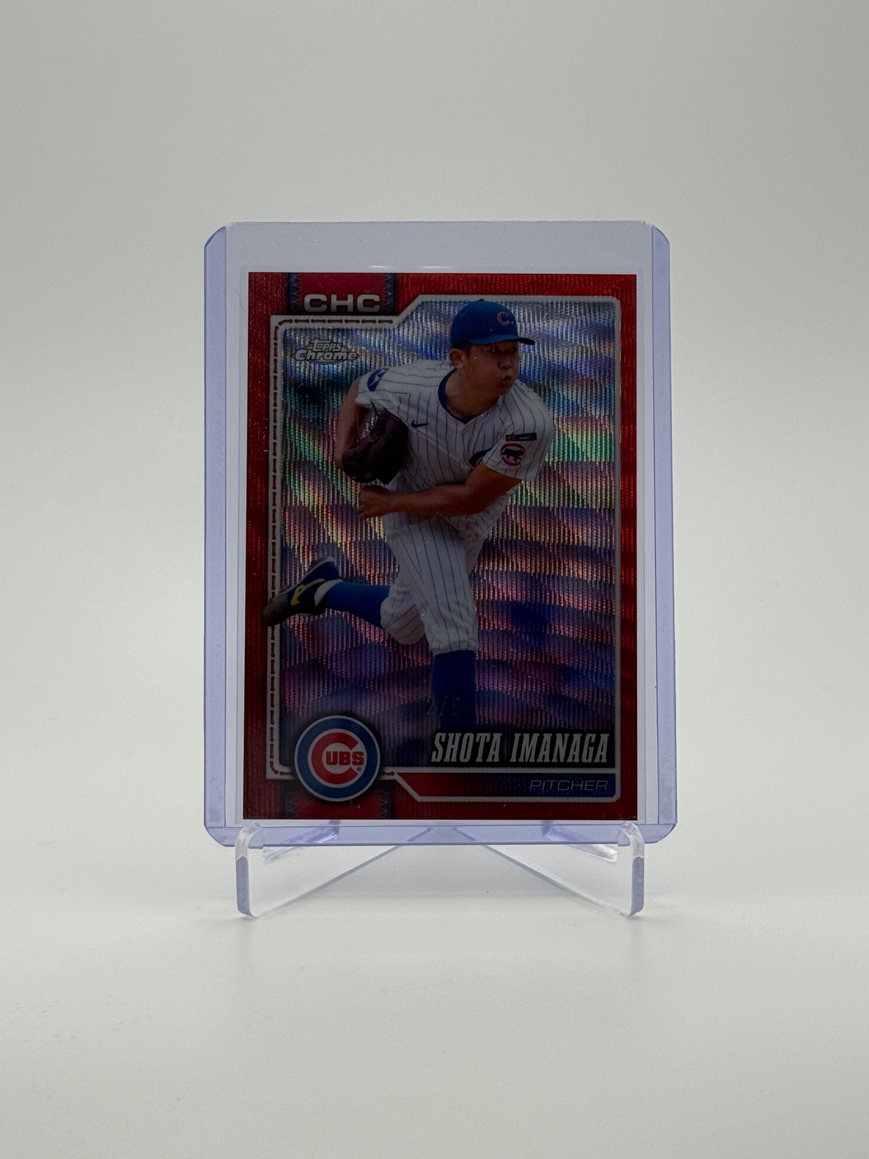 Shota Imanaga 2026 Topps Chrome Baseball Card /5