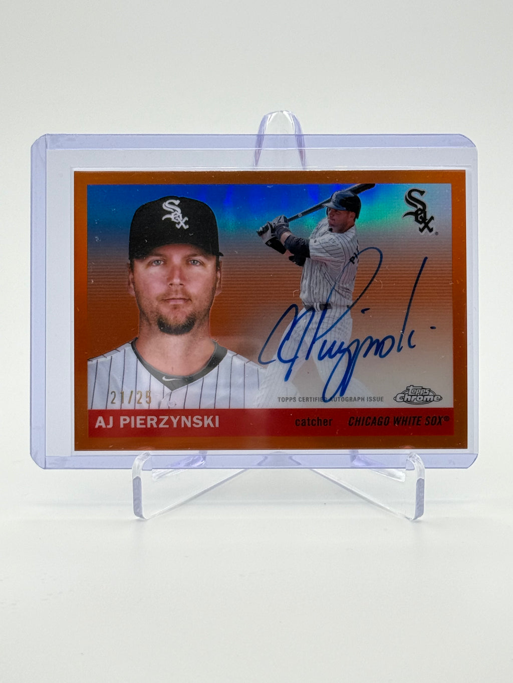 AJ Pierzynski 2026 Topps Chrome Platinum Baseball Autographed Card /25