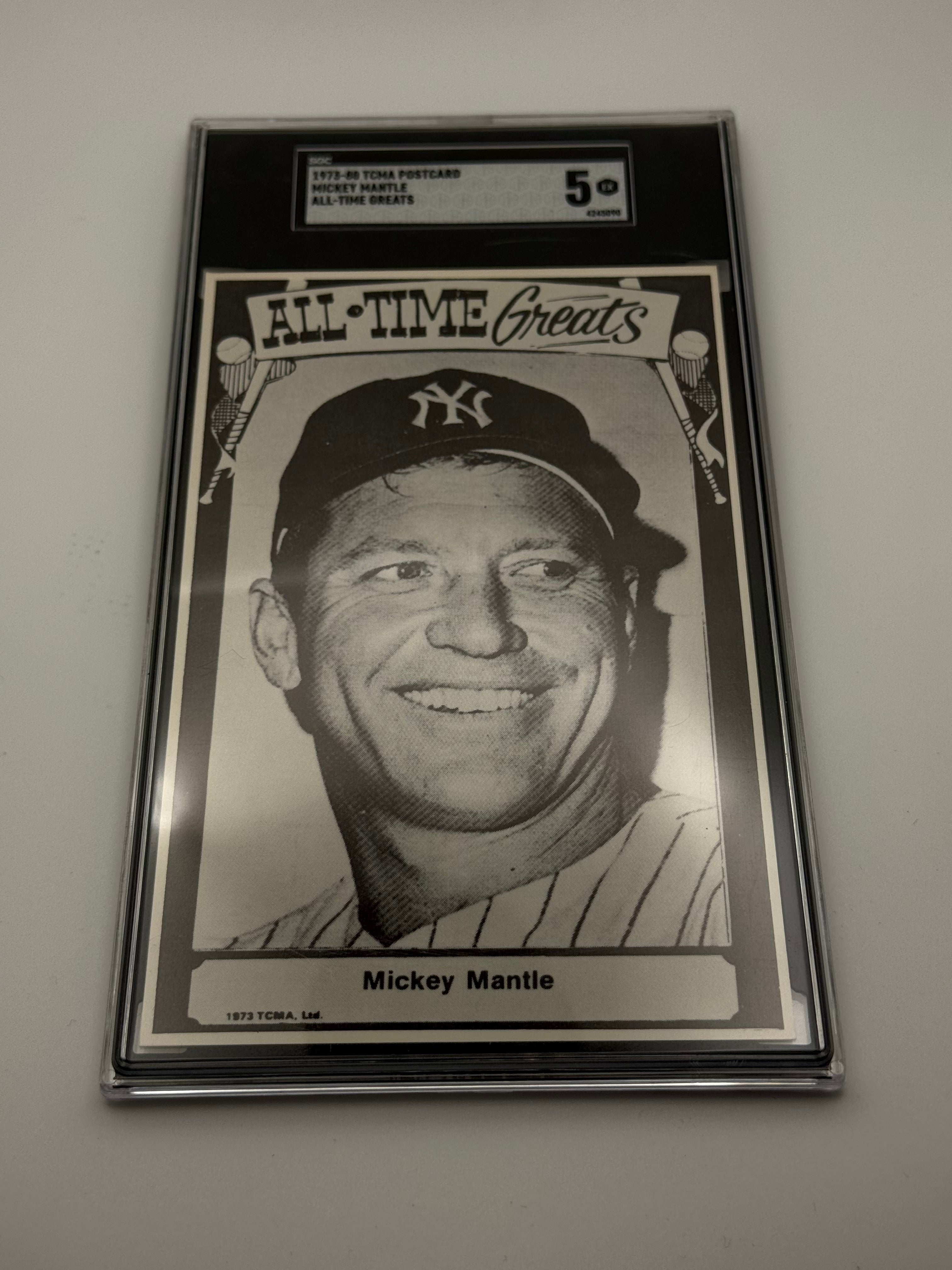 Mickey Mantle 1973-80 TCMA Postcard All-Time Greats SGA 5