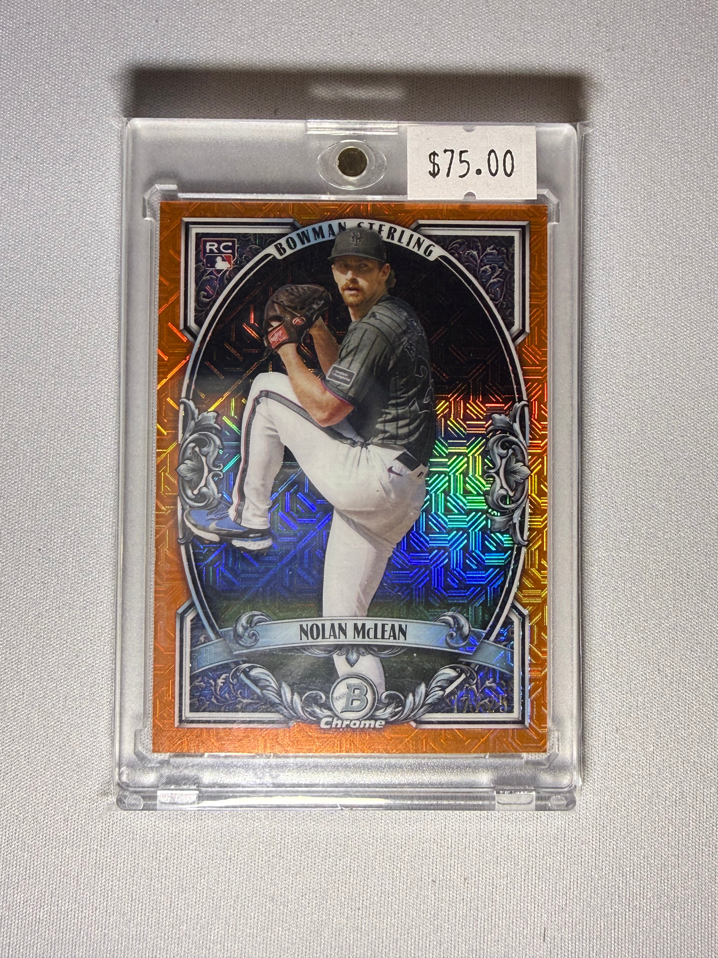 Nolan McLean Bowman Chrome Sterling Rookie Card Revelation