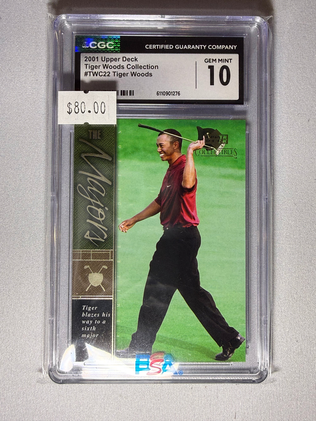 Tiger Woods 2001 Upper Deck CGC 10