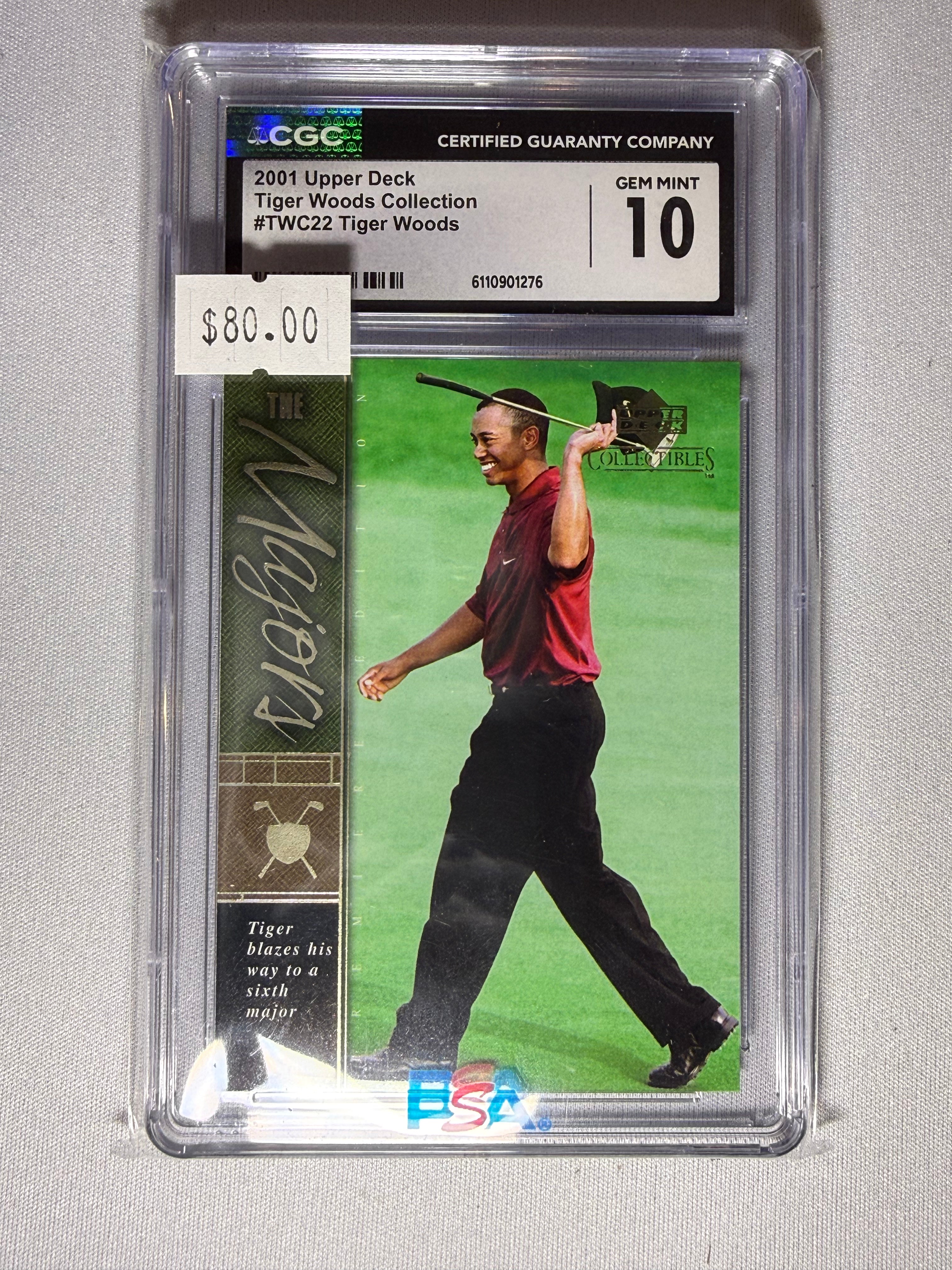 Tiger Woods 2001 Upper Deck CGC 10