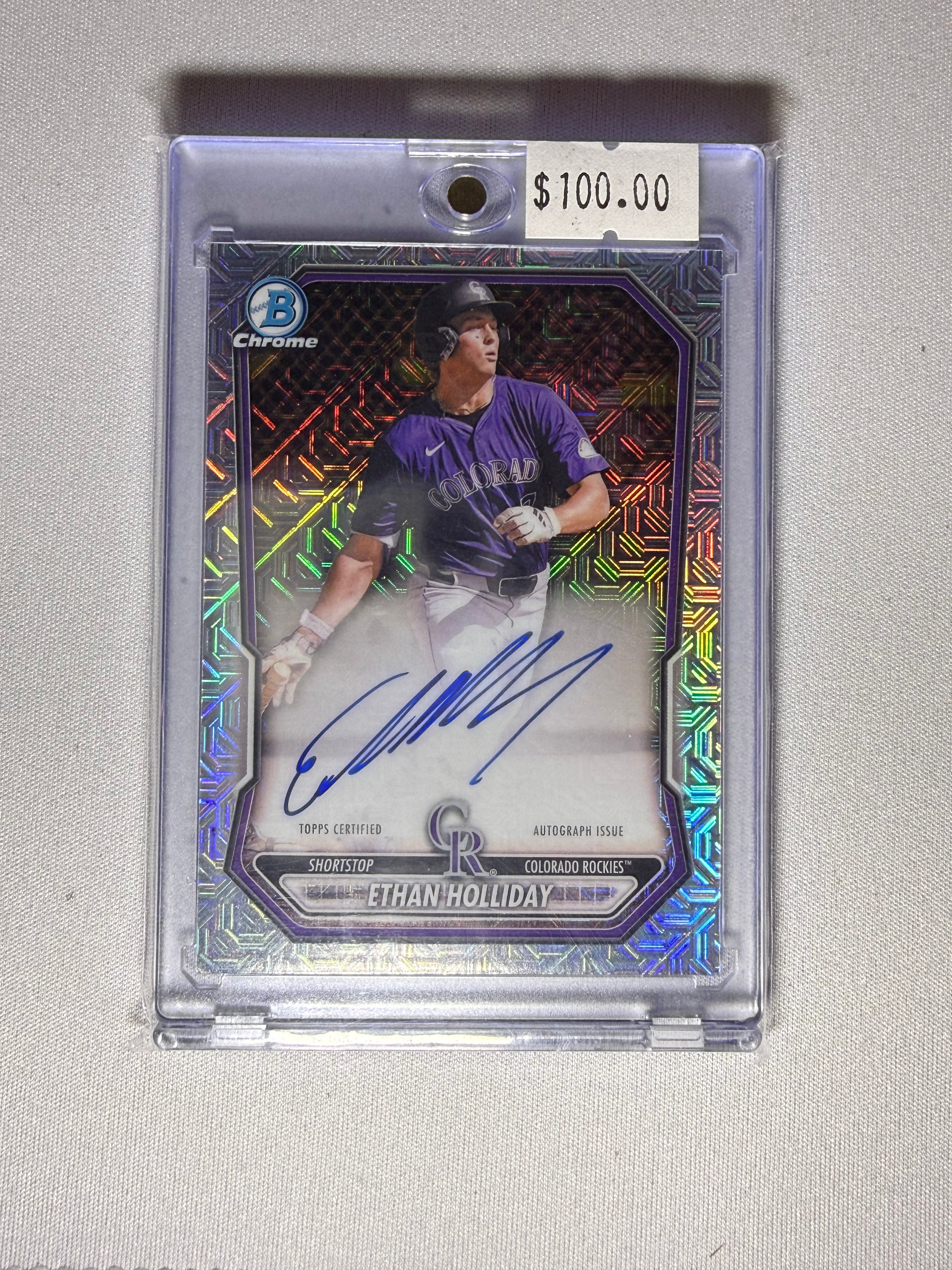 Ethan Holliday Bowman Chrome Auto
