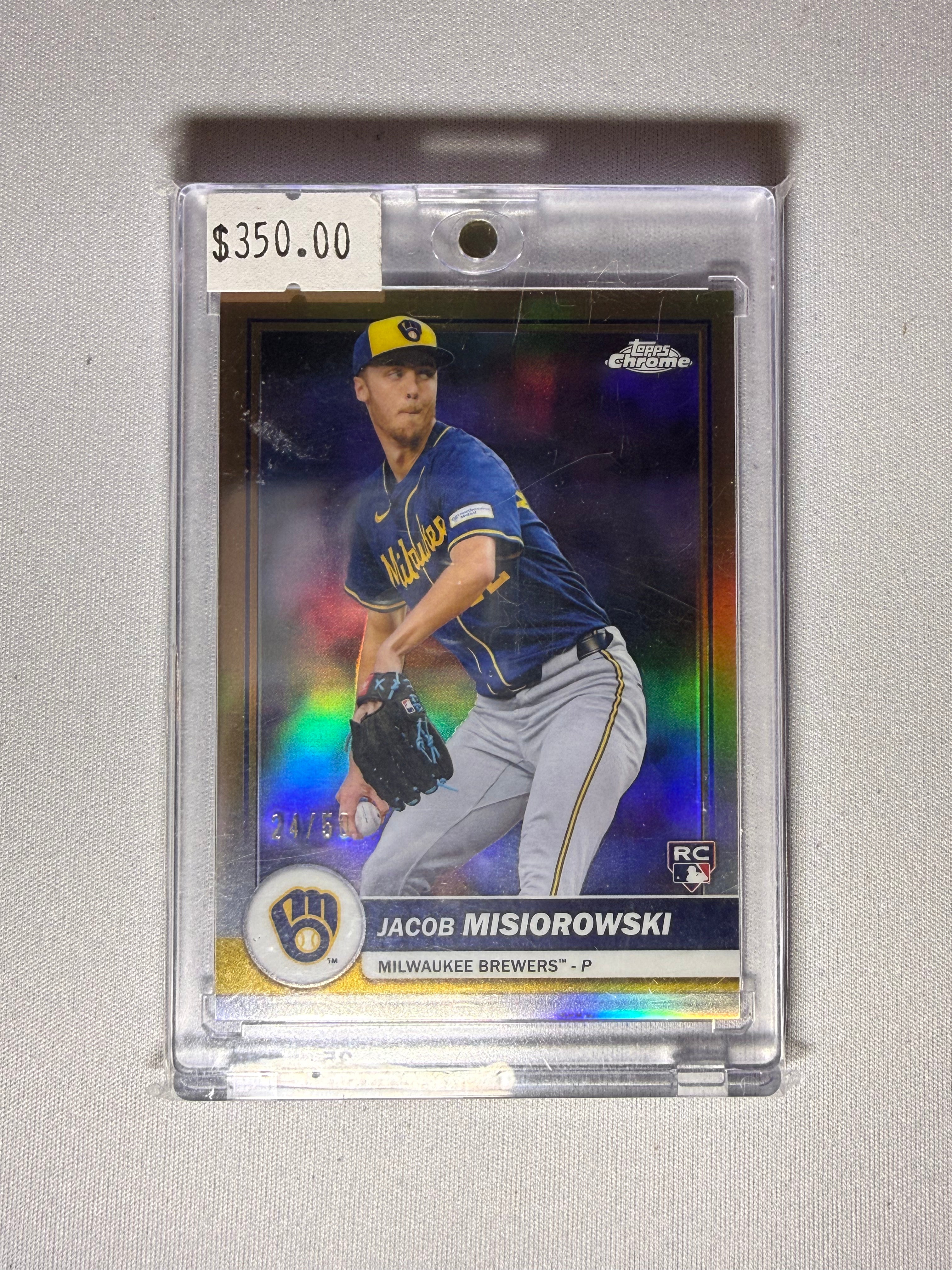 Jacob Misiorowski Topps Chrome Rookie Card /50