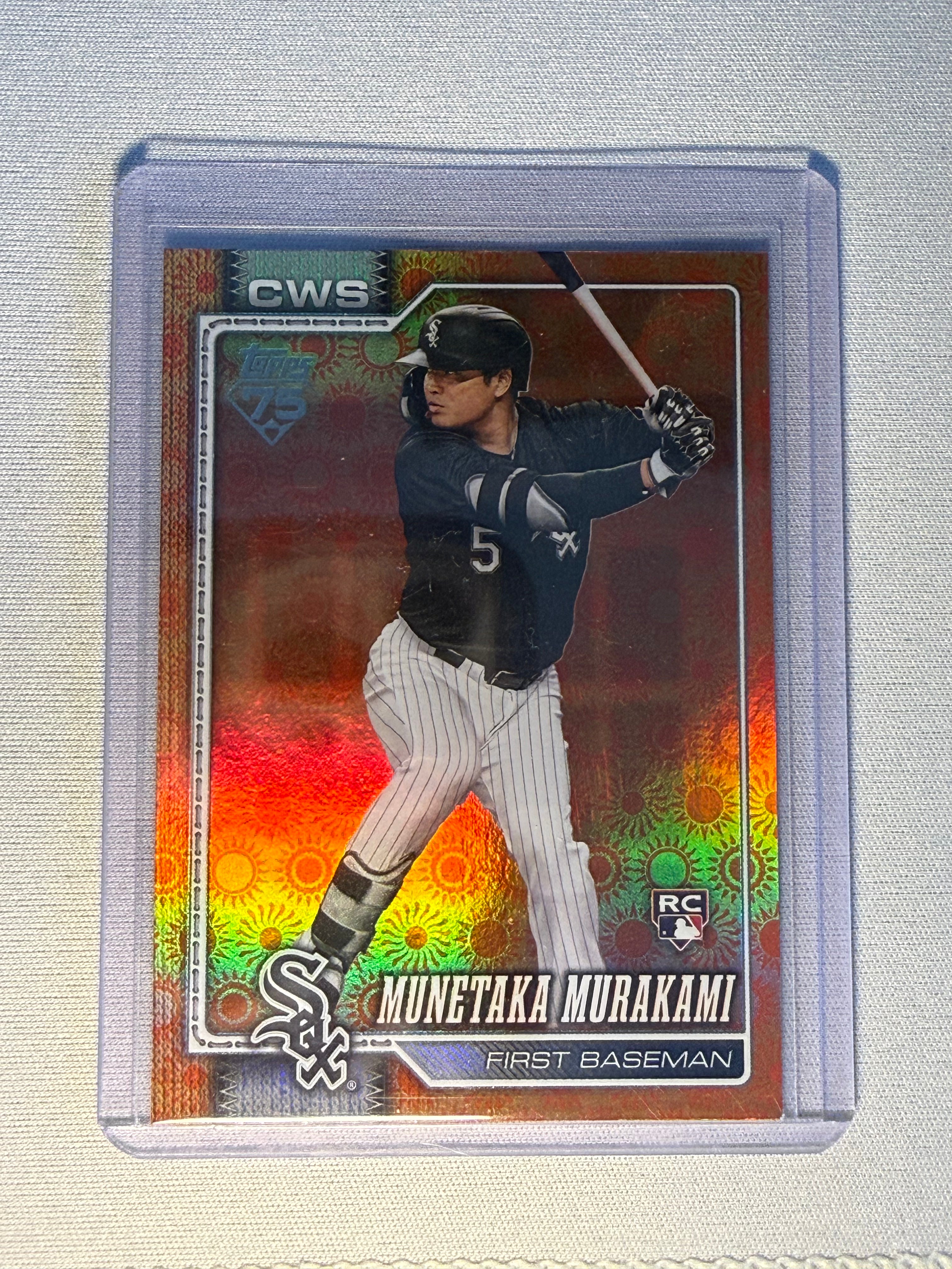 Munetaka Murakami Topps Orange Sun Parallel Rookie Card