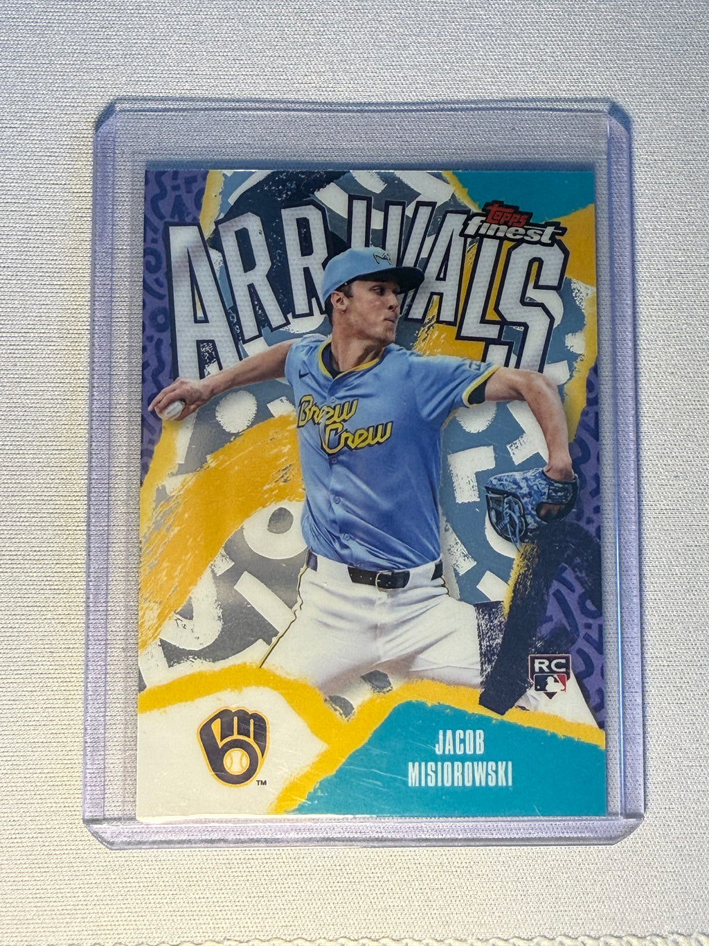 Jacob Misiorowski Topps Finest Arrivals Rookie Card