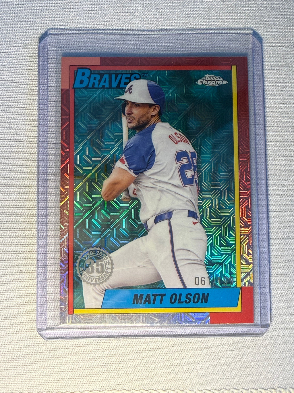 Matt Olson Topps Chrome Refractor /199