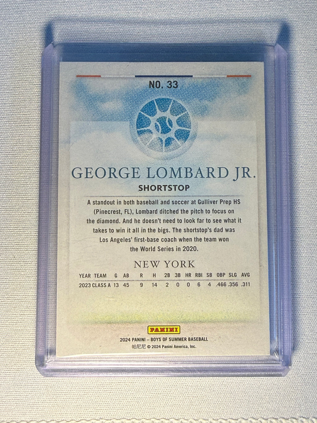 George Lombard Jr. Boys of Summer /275