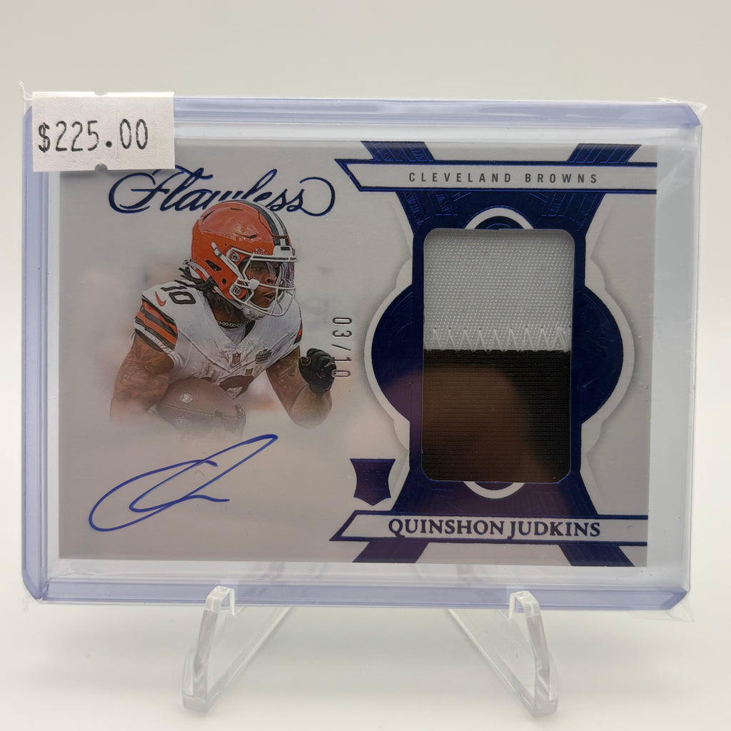 Quinshon Judkins 2026 Panini Flawless Jersey Patch Autograph /10 #RPA-QJU