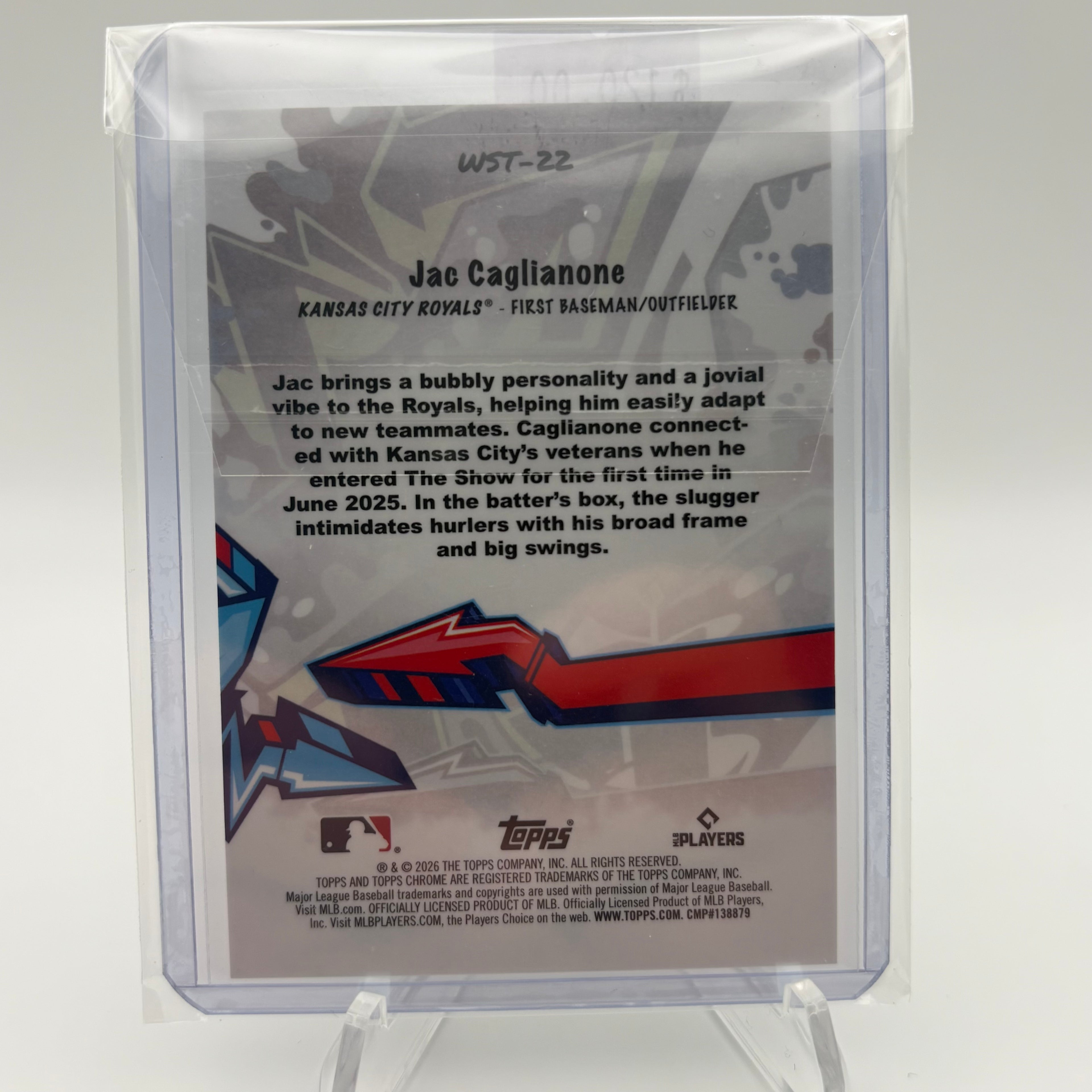 Jac Caglianone 2026 Topps Chrome Rookie Card /50