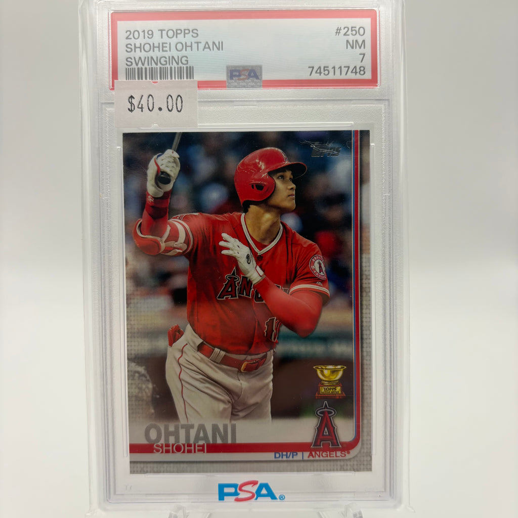 Shohei Ohtani 2019 Topps Swinging PSA 7