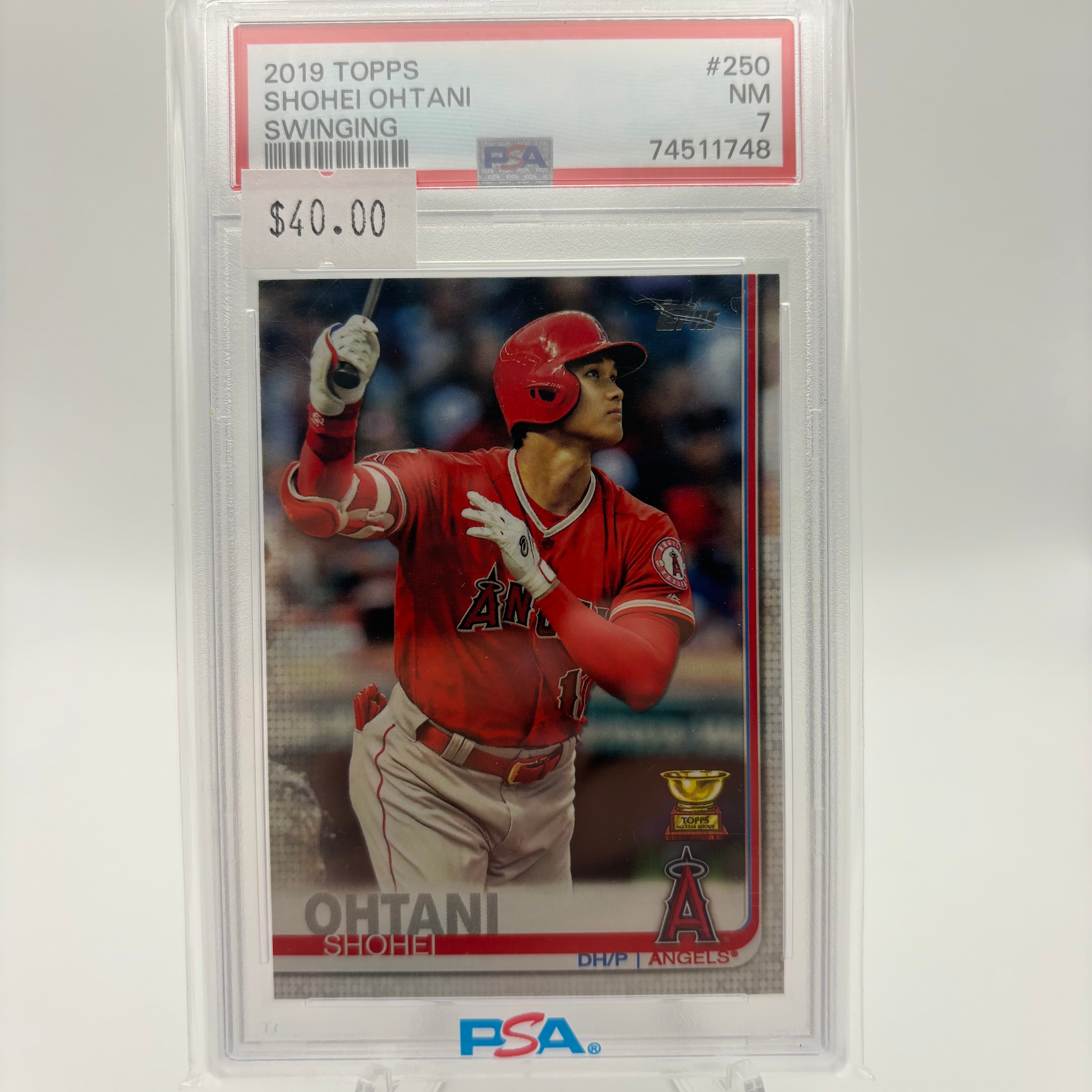 Shohei Ohtani 2019 Topps Swinging PSA 7