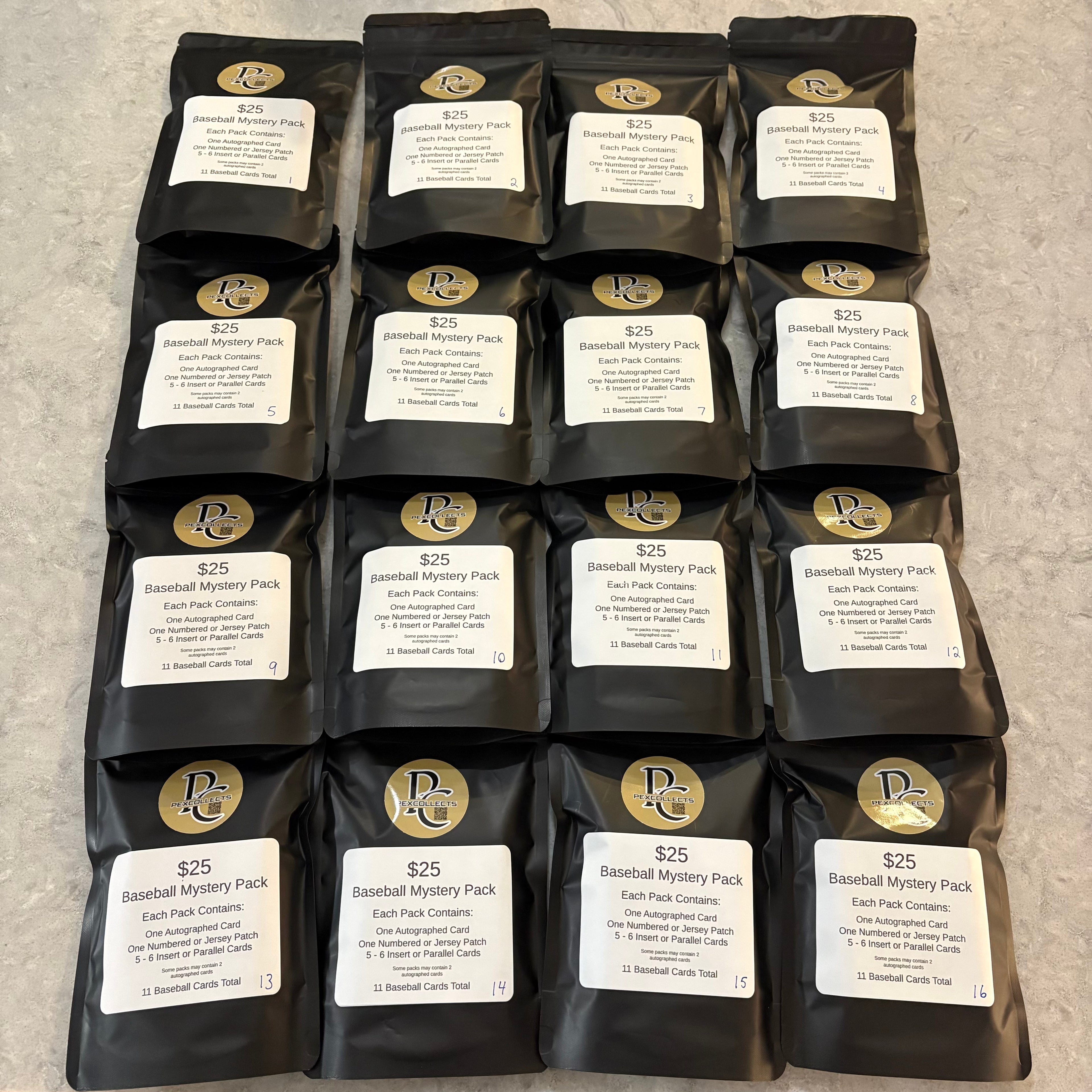 Baseball Card Mystery Pack - Black