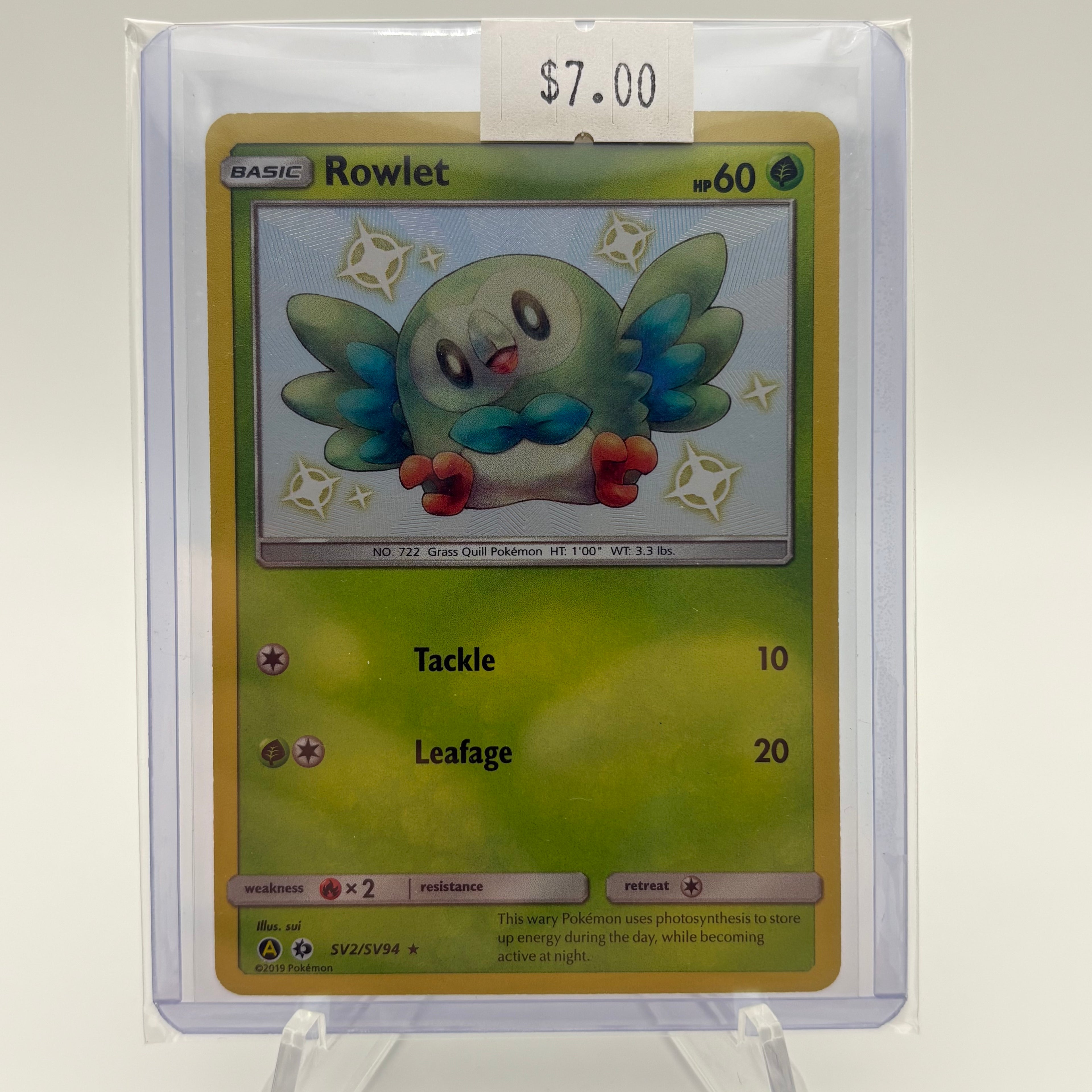 Rowlet - Hidden Fates: Shiny Vault (HIF:SV)
