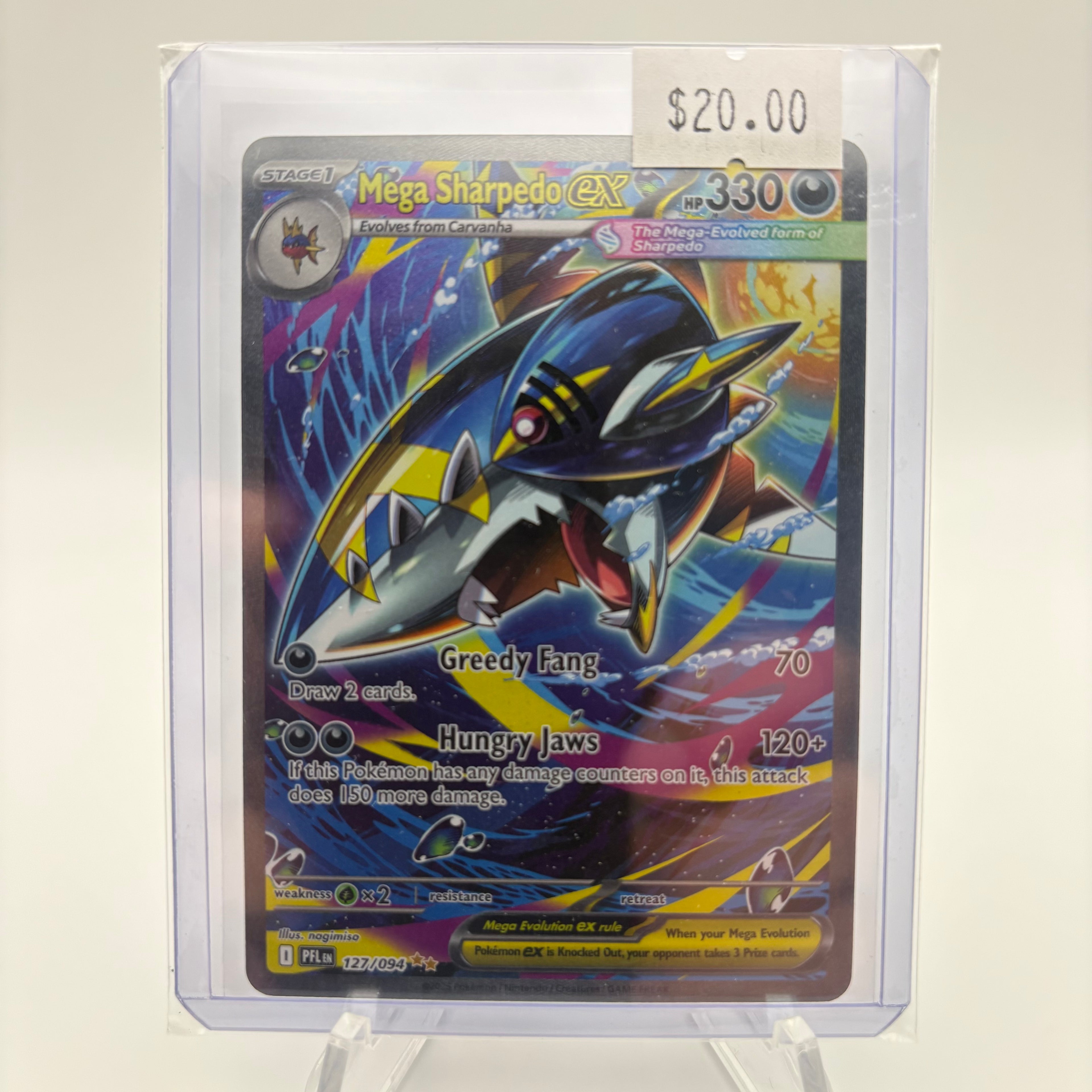 Mega Sharpedo ex - 127/094 - ME02: Phantasmal Flames (PFL)