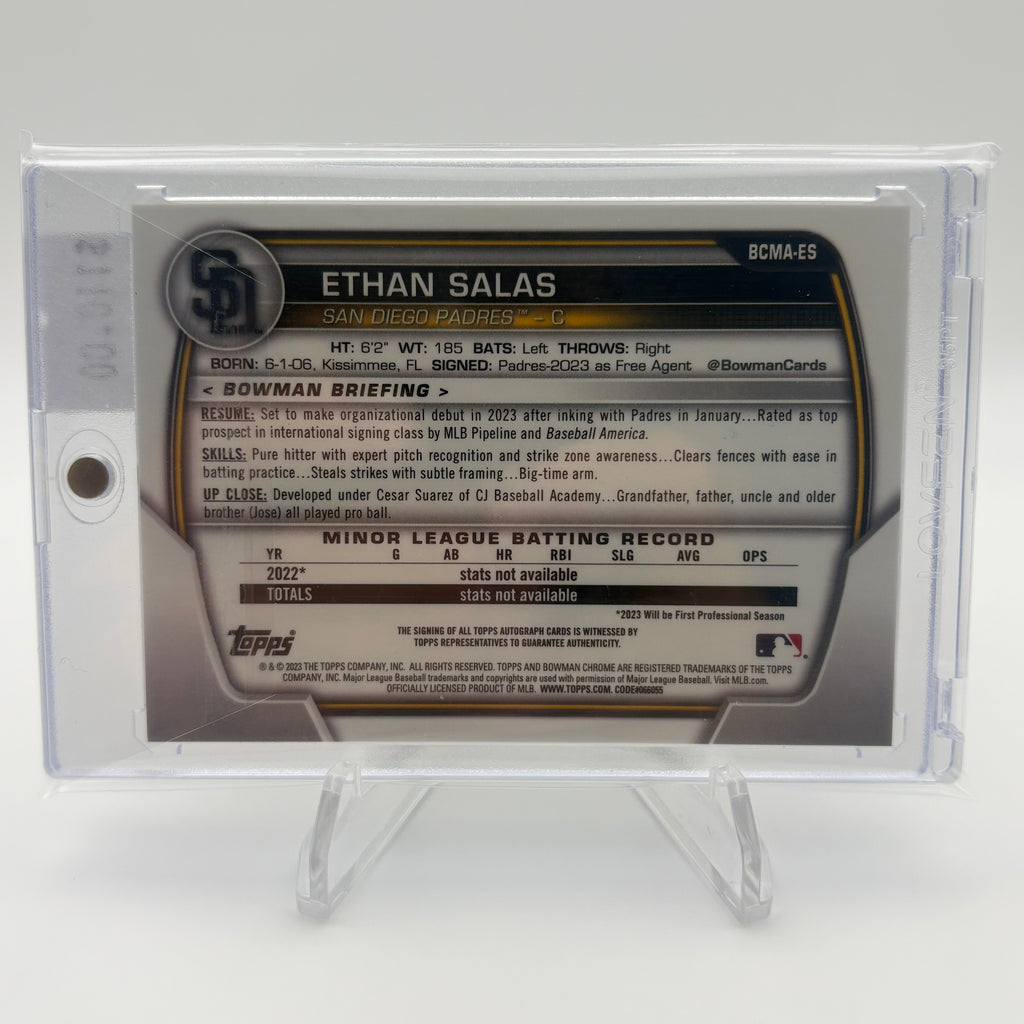 Ethan Salas 2023 Bowman Chrome Auto