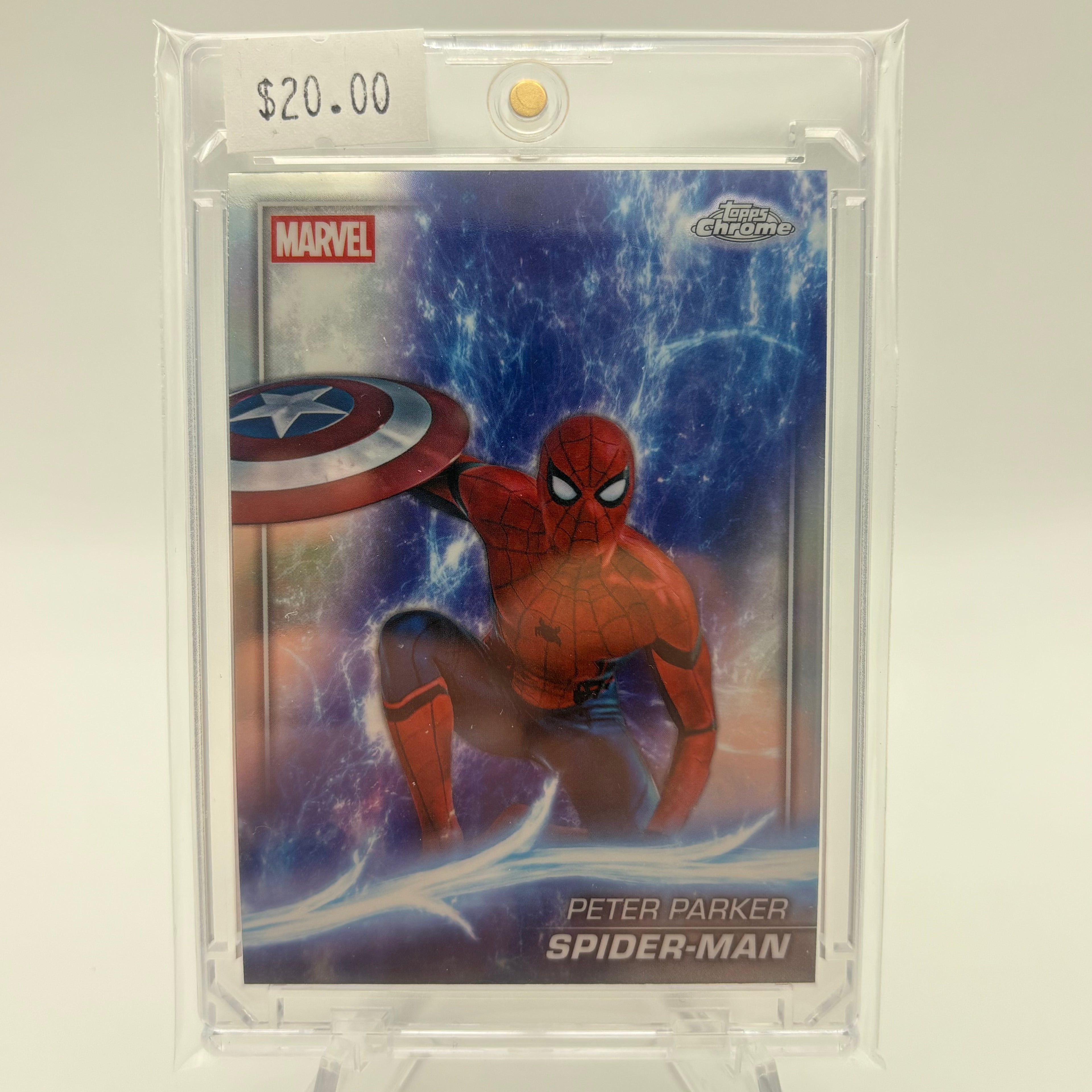 Spider-Man Peter Parker Topps Chrome Refractor