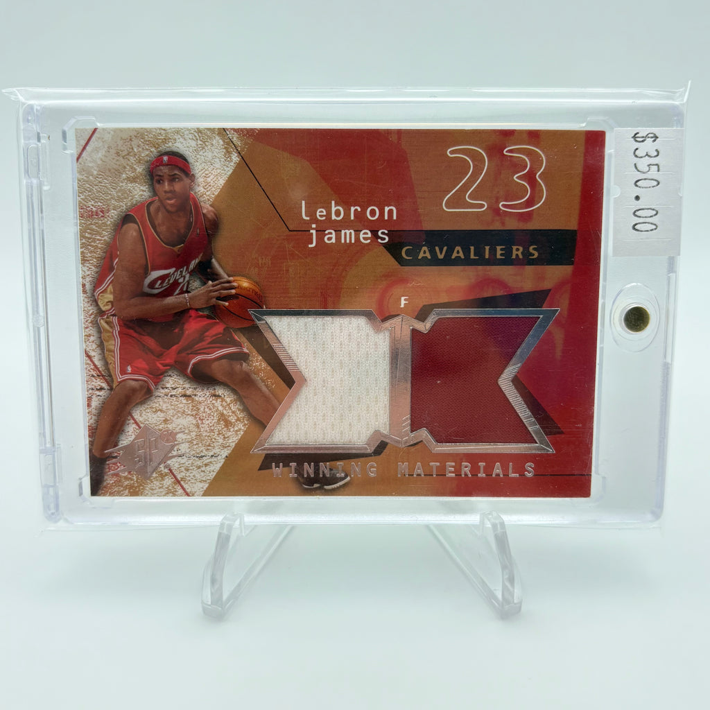 LeBron James 2004 Upper Deck Winners Materials Jersey Card