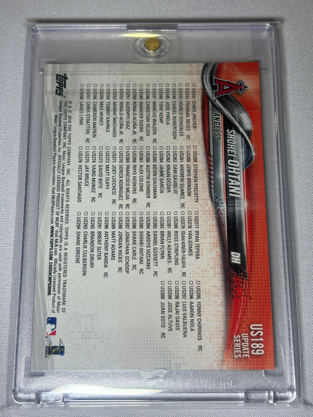 Shohei Ohtani 2018 Topps #-Game HR Streak