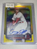 George Klassen 2025 1st Bowman Chrome Autographed Card /75