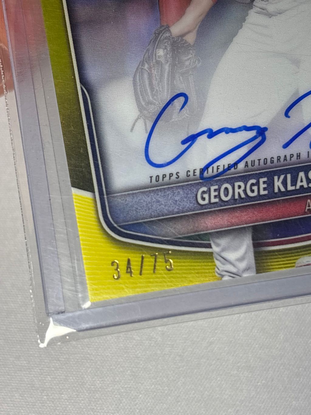 George Klassen 2025 1st Bowman Chrome Autographed Card /75