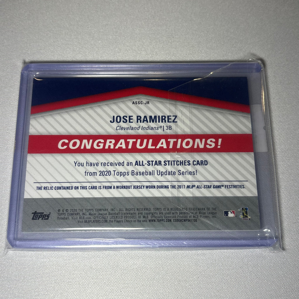 Jose Ramirez Topps Jersey Card /75