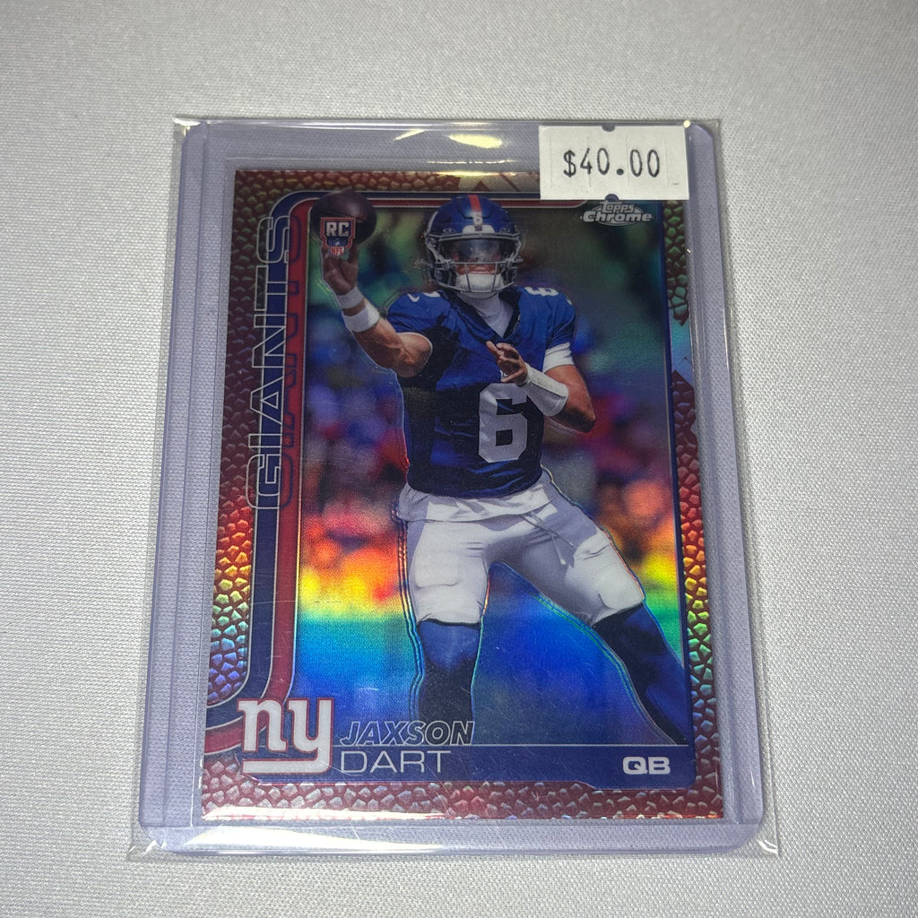 Jaxson Dart 2025 Topps Chrome Refractor Rookie