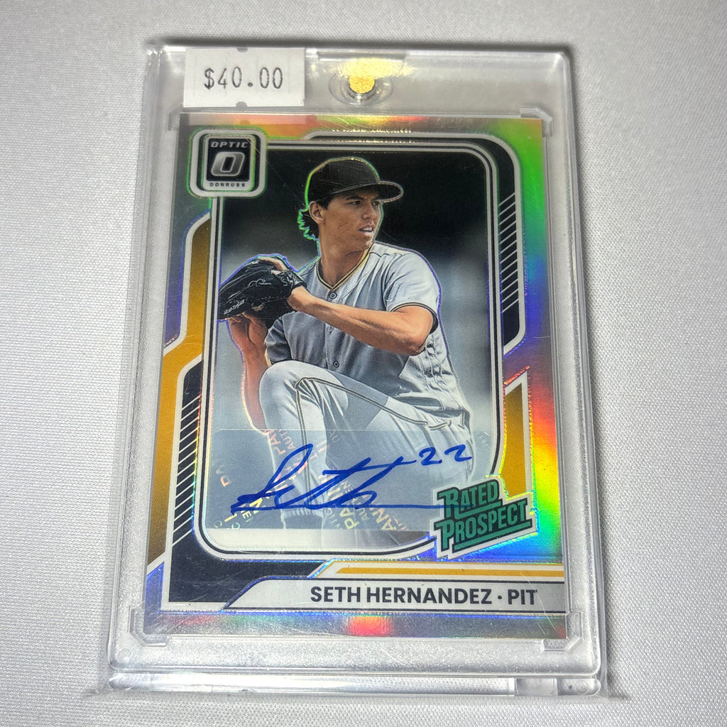 Seth Hernandez 2026 Panini Optic Rated Prospect Autographed Card