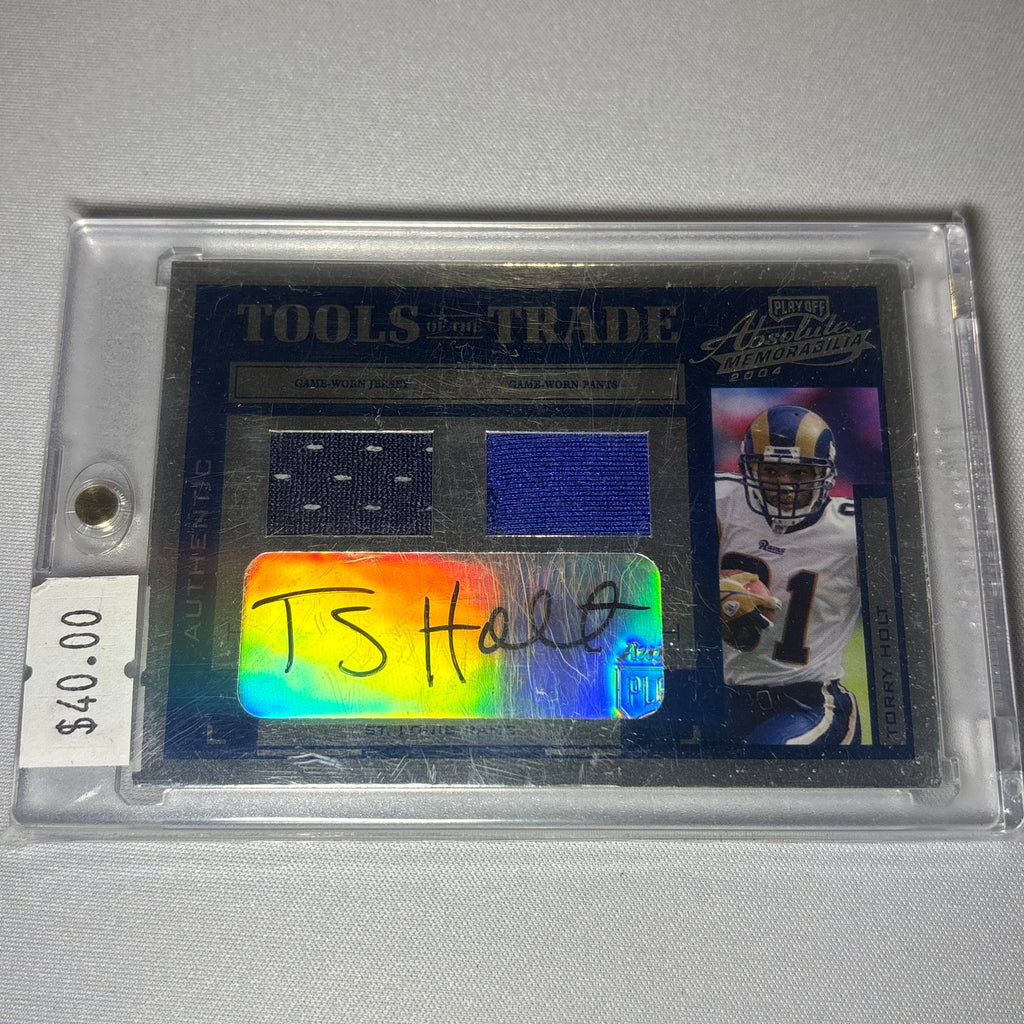 Torry Holt Donruss Tools of the Trade Jersey Patch Auto /75