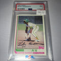 Rickey Henderson 1982 Topps PSA 9