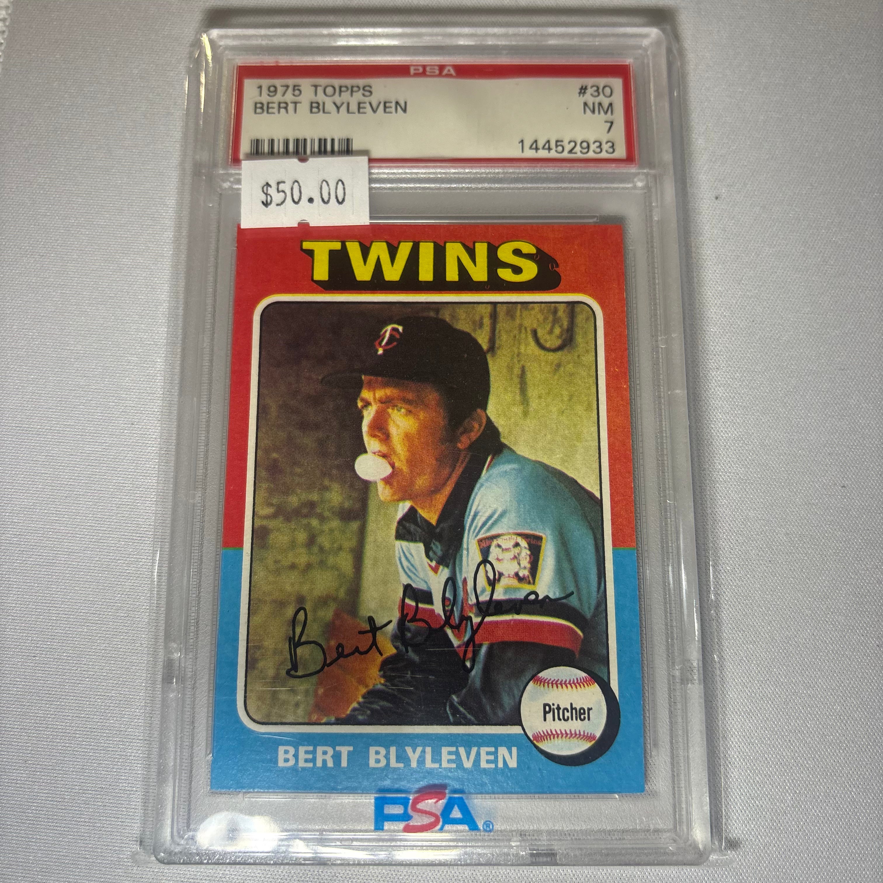 Bert Blyleven 1976 Topps PSA 7