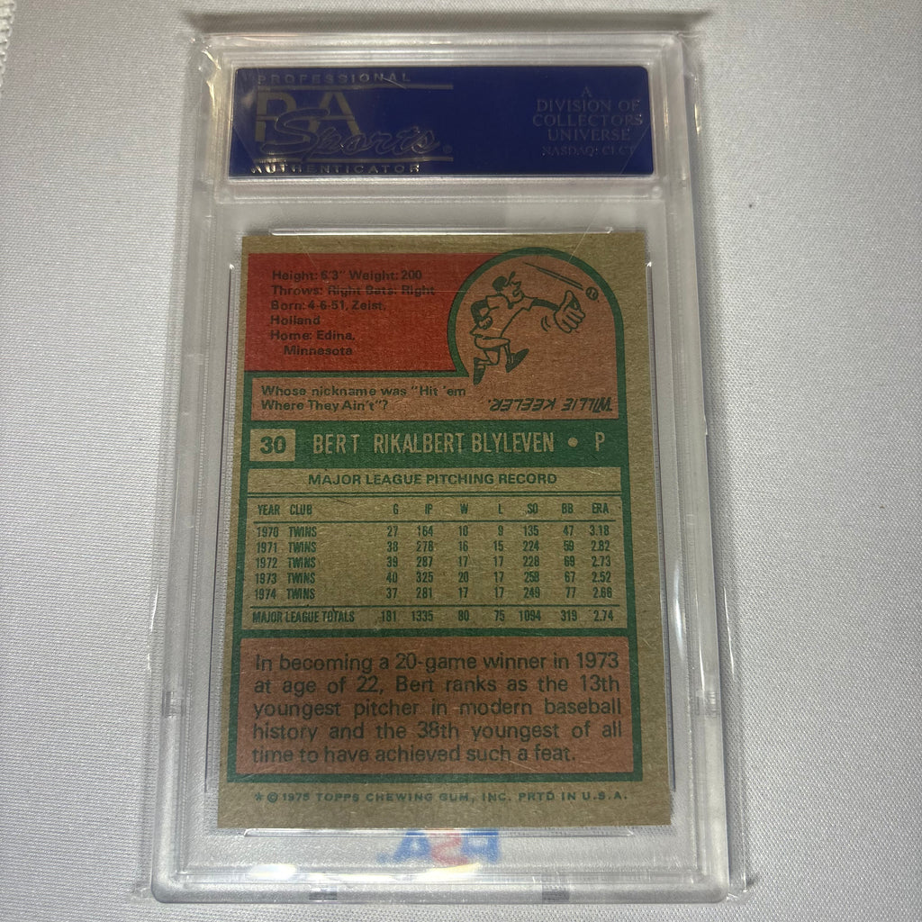 Bert Blyleven 1976 Topps PSA 7