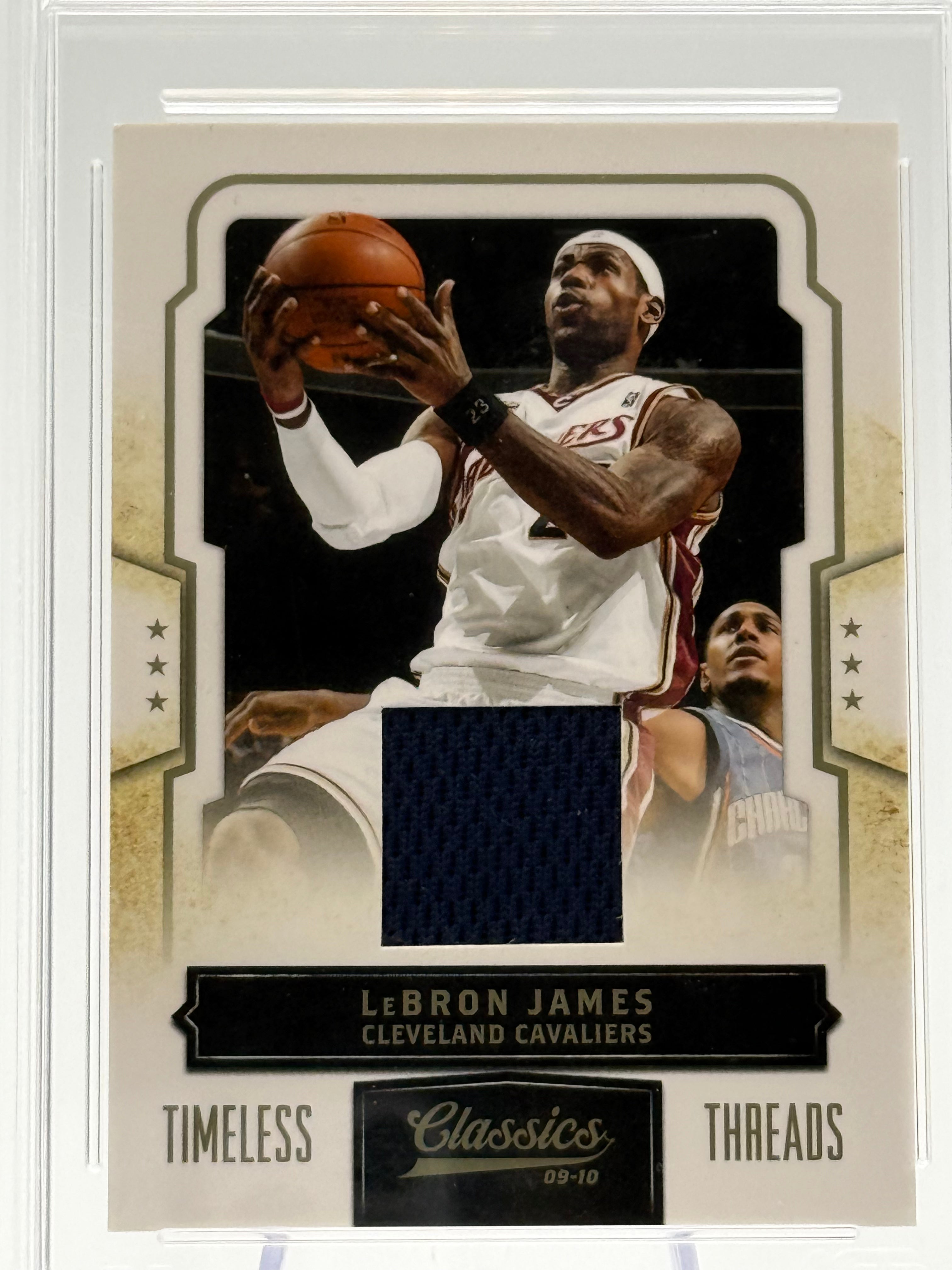 LeBron James 2009-10 Panini Classics Timeless Threads AGS 7.5