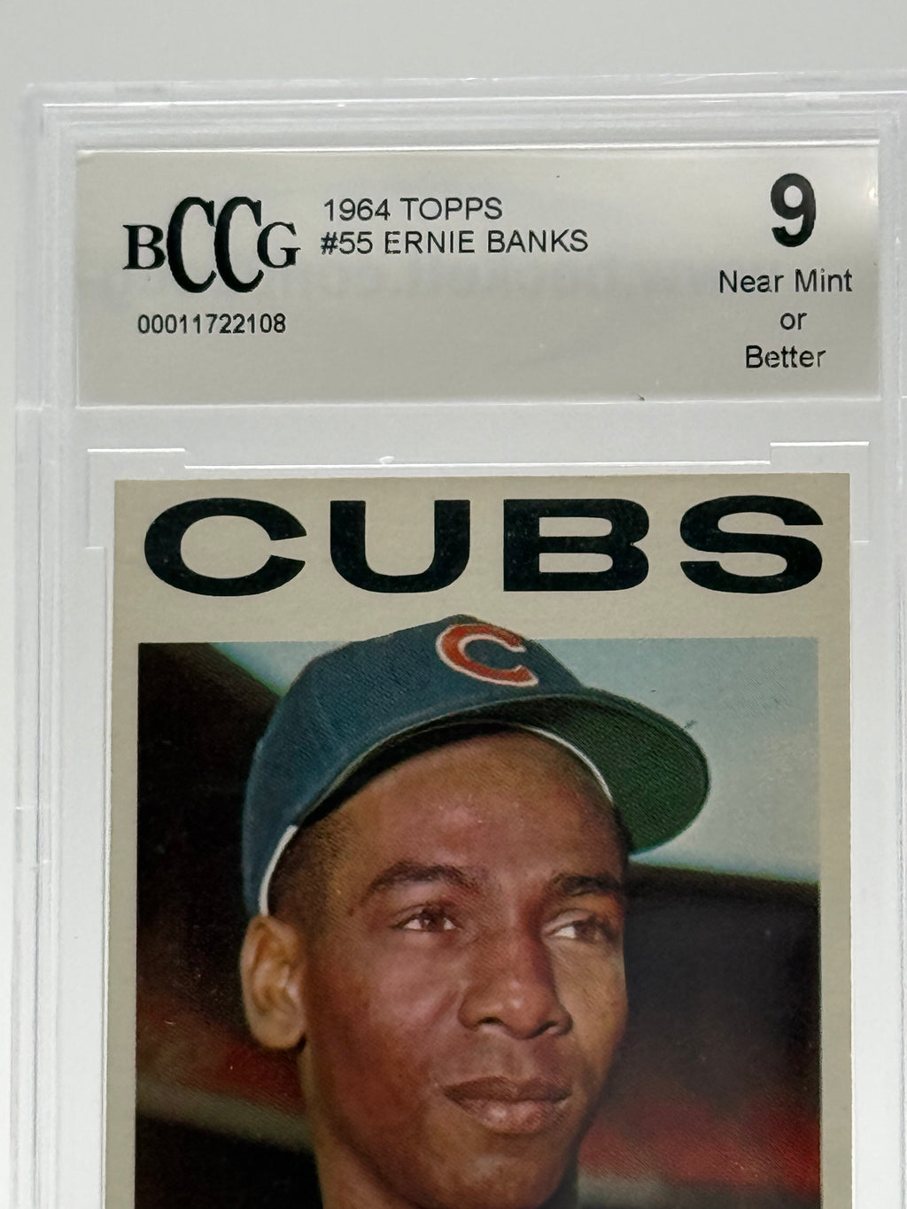 Ernie Banks 1964 Topps #55 BCCG 9