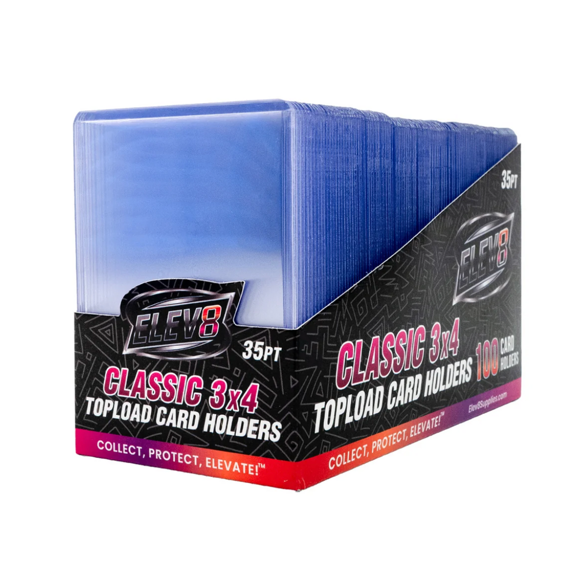 Elev8 3" x 4" Classic Topload Card Holders (Box of 100)