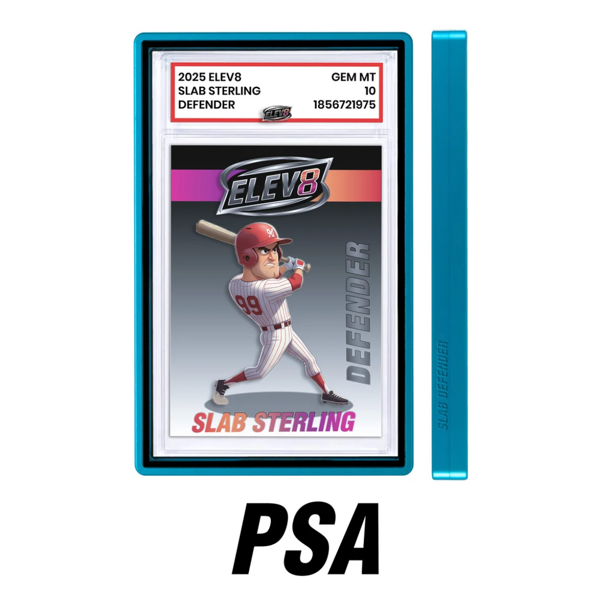 Elev8 Slab Defender - PSA - SILVER - Aluminum Graded Slab Protector