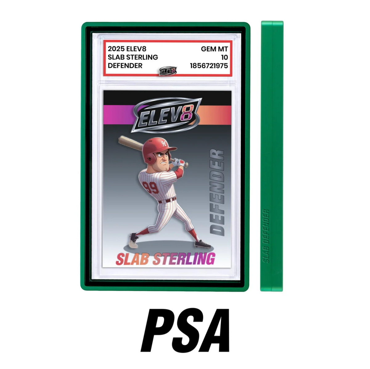 Elev8 Slab Defender - PSA - SILVER - Aluminum Graded Slab Protector