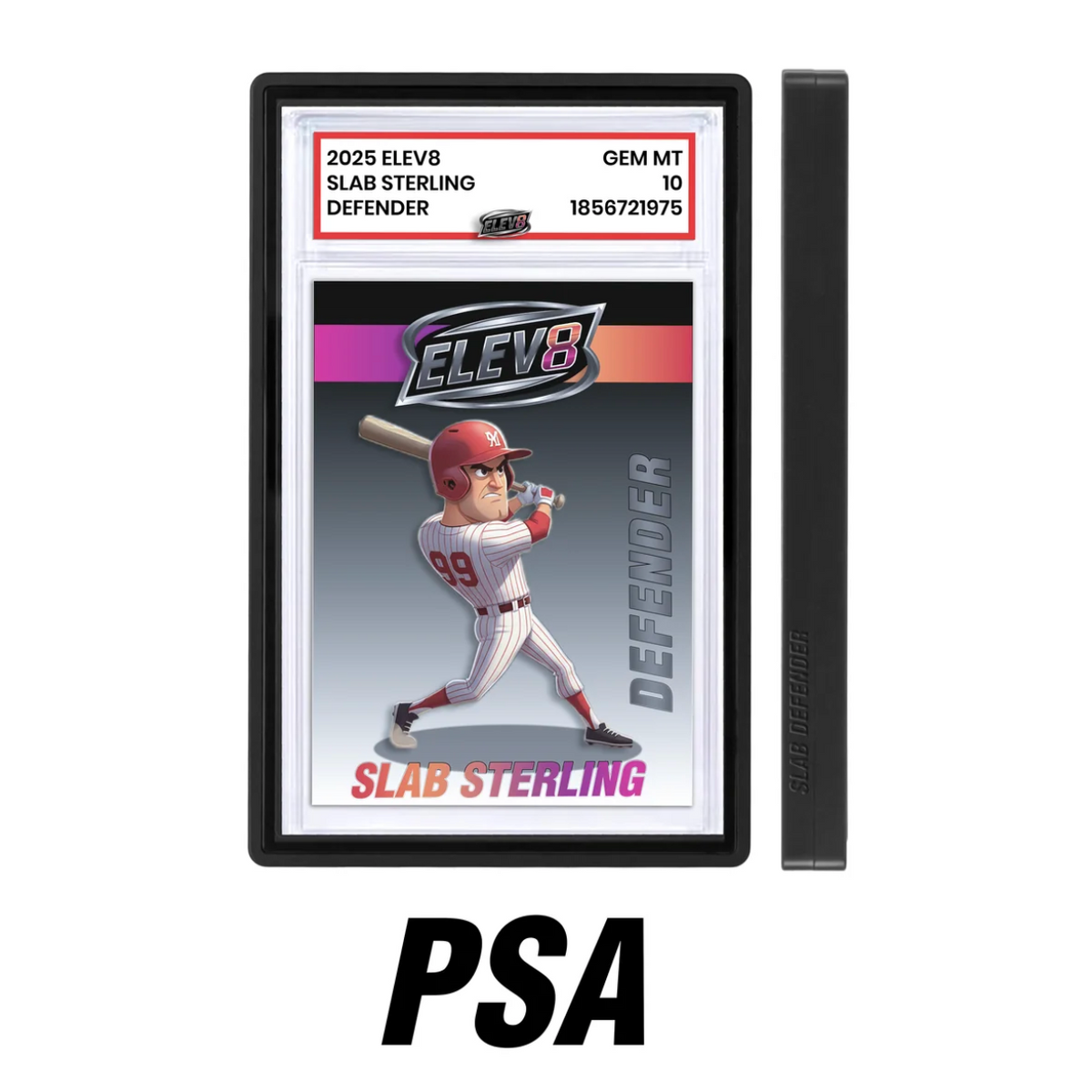 Elev8 Slab Defender - PSA - SILVER - Aluminum Graded Slab Protector