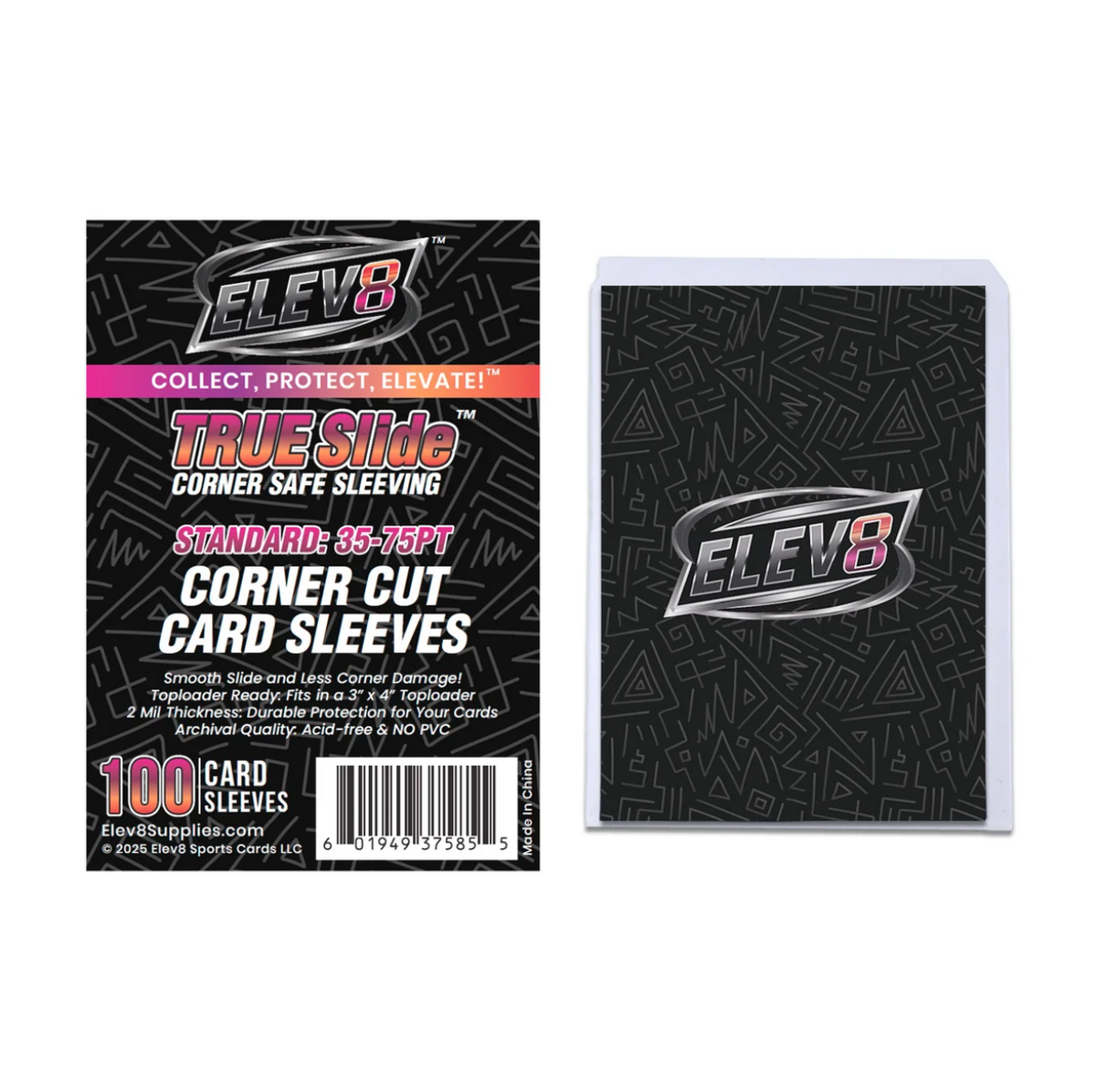 Elev8 TRUE Slide Corner Cut Sleeves - Standard (35-75pt)